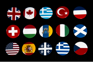 Κονκάρδες σημαίες διάφορες
